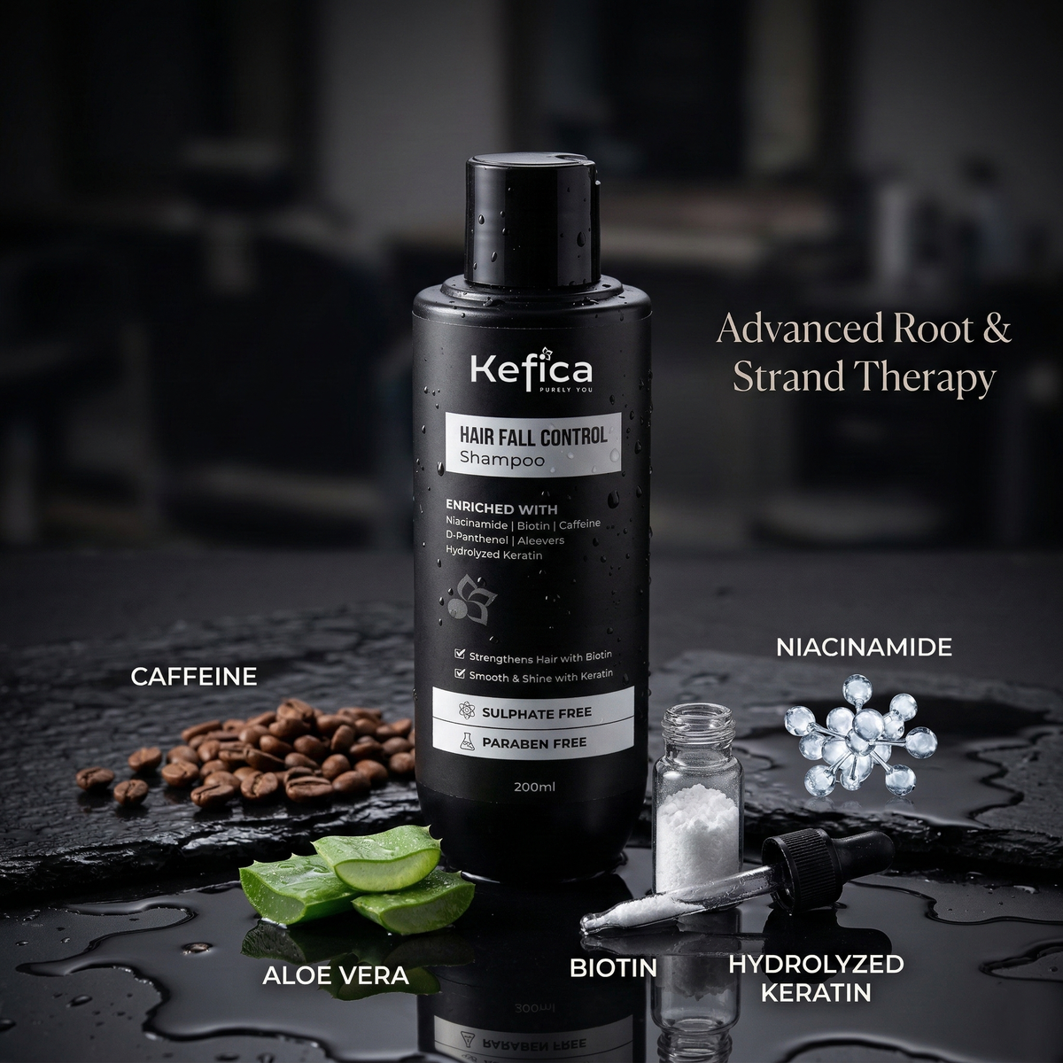 Hair Fall Control Shampoo | Biotin, Caffeine & Keratin