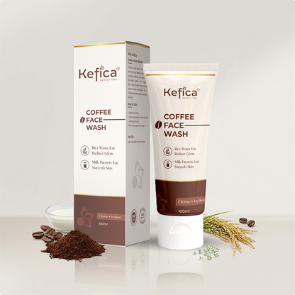 Coffee Face Wash with Rice Water & Milk Protein