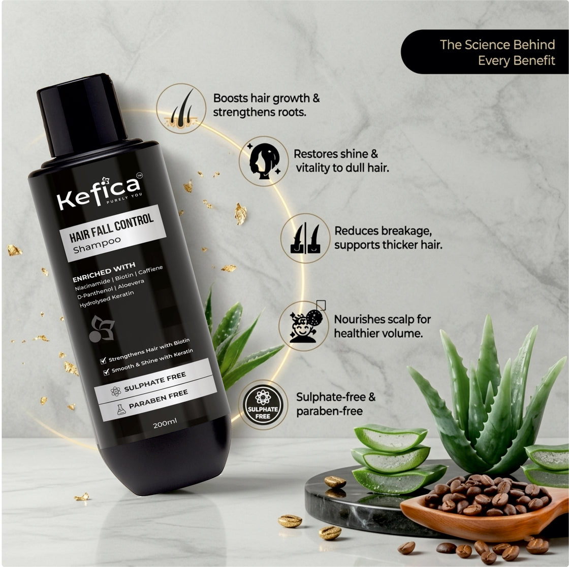 Hair Fall Control Shampoo | Biotin, Caffeine & Keratin
