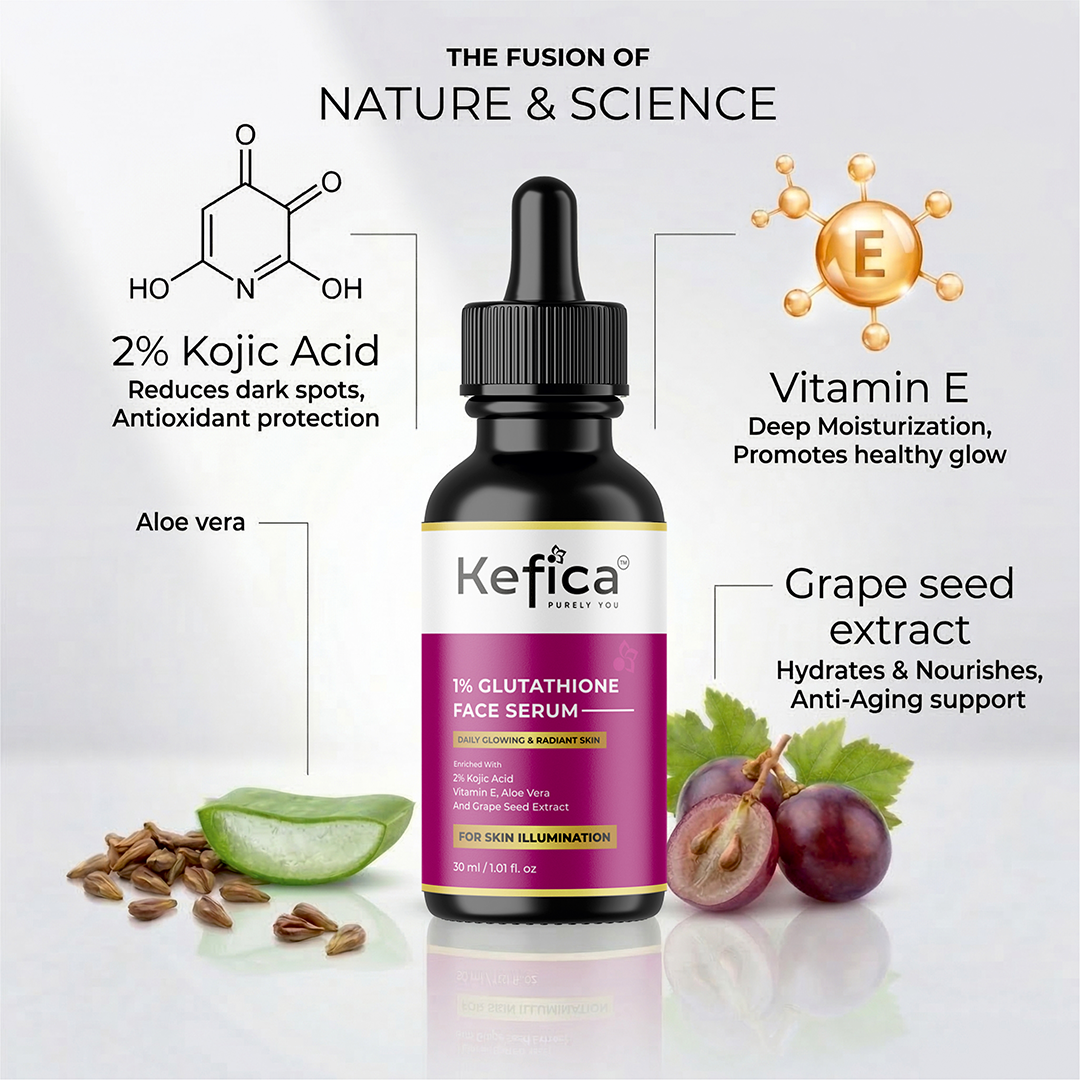 Glutathione & Kojic Acid Face Serum for Radiant Skin