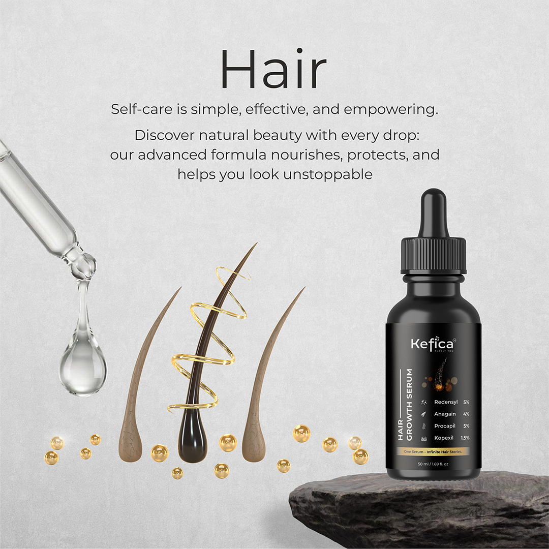 Hair Growth Serum with Redensyl, Anagain, Procapil & Kopexil