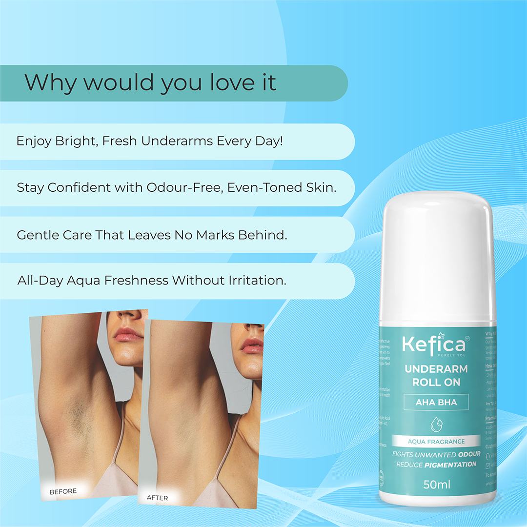 Underarm Roll On with AHA BHA, Glycolic & Salicylic Acid