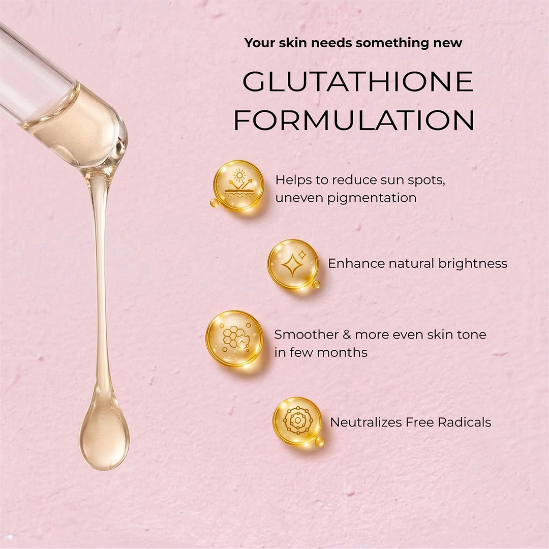 Glutathione & Kojic Acid Face Serum for Radiant Skin