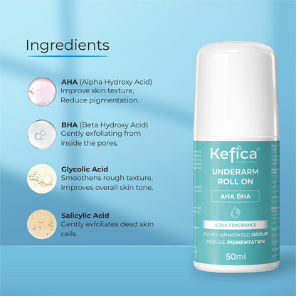 Underarm Roll On with AHA BHA, Glycolic & Salicylic Acid