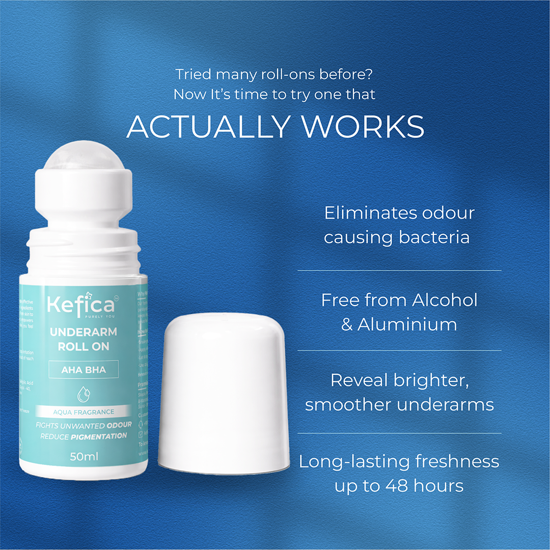 Underarm Roll On with AHA BHA, Glycolic & Salicylic Acid