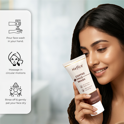 Coffee Face Wash with Rice Water & Milk Protein