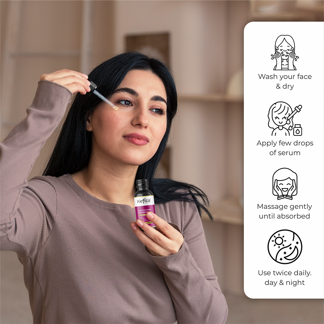 Glutathione & Kojic Acid Face Serum for Radiant Skin