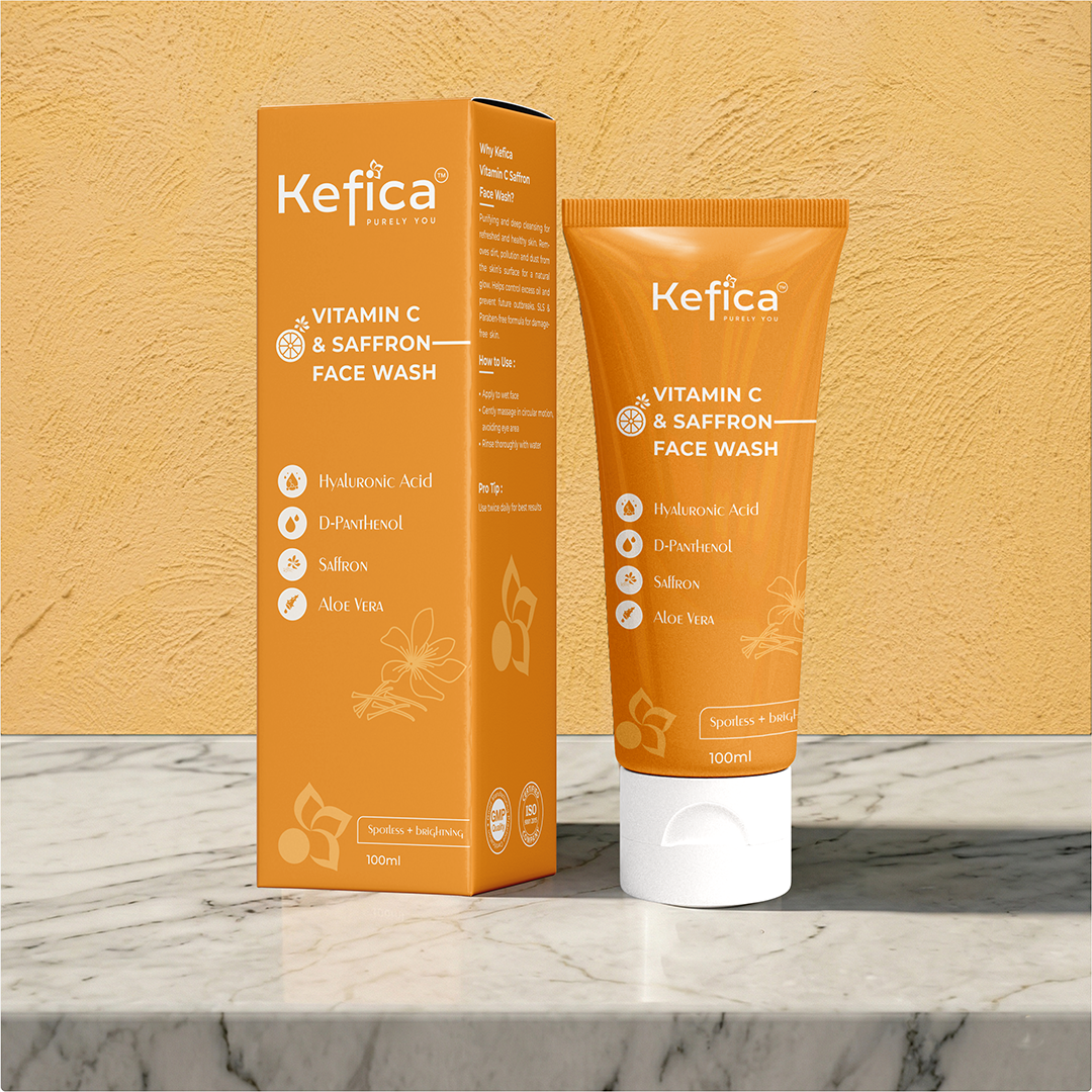 Vitamin C Face Wash with Saffron, Hyaluronic Acid & Aloe Vera