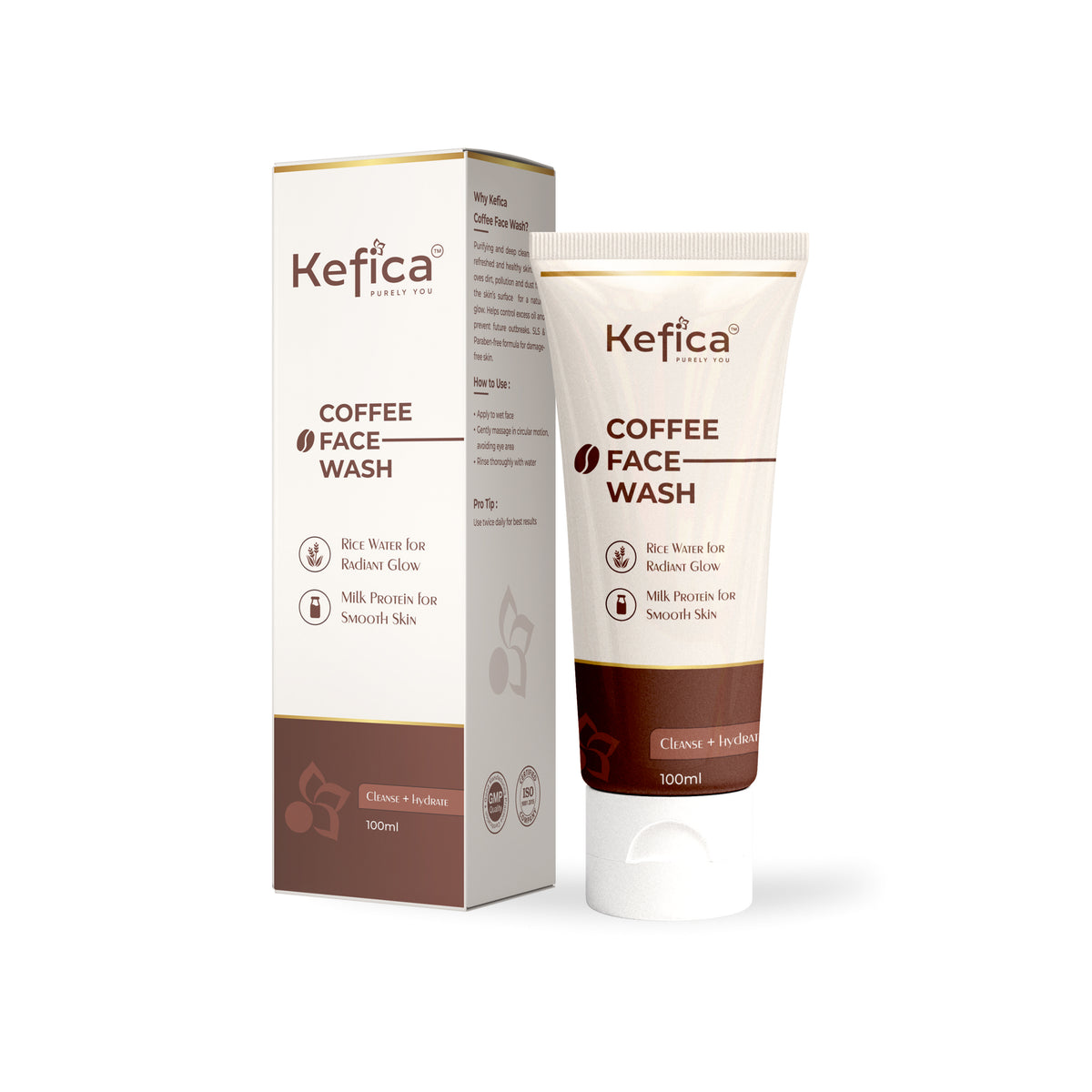 Coffee Face Wash 100ml + Vitamin C Face Serum 30ml | Glow Boosting & Hydrating Skincare Combo