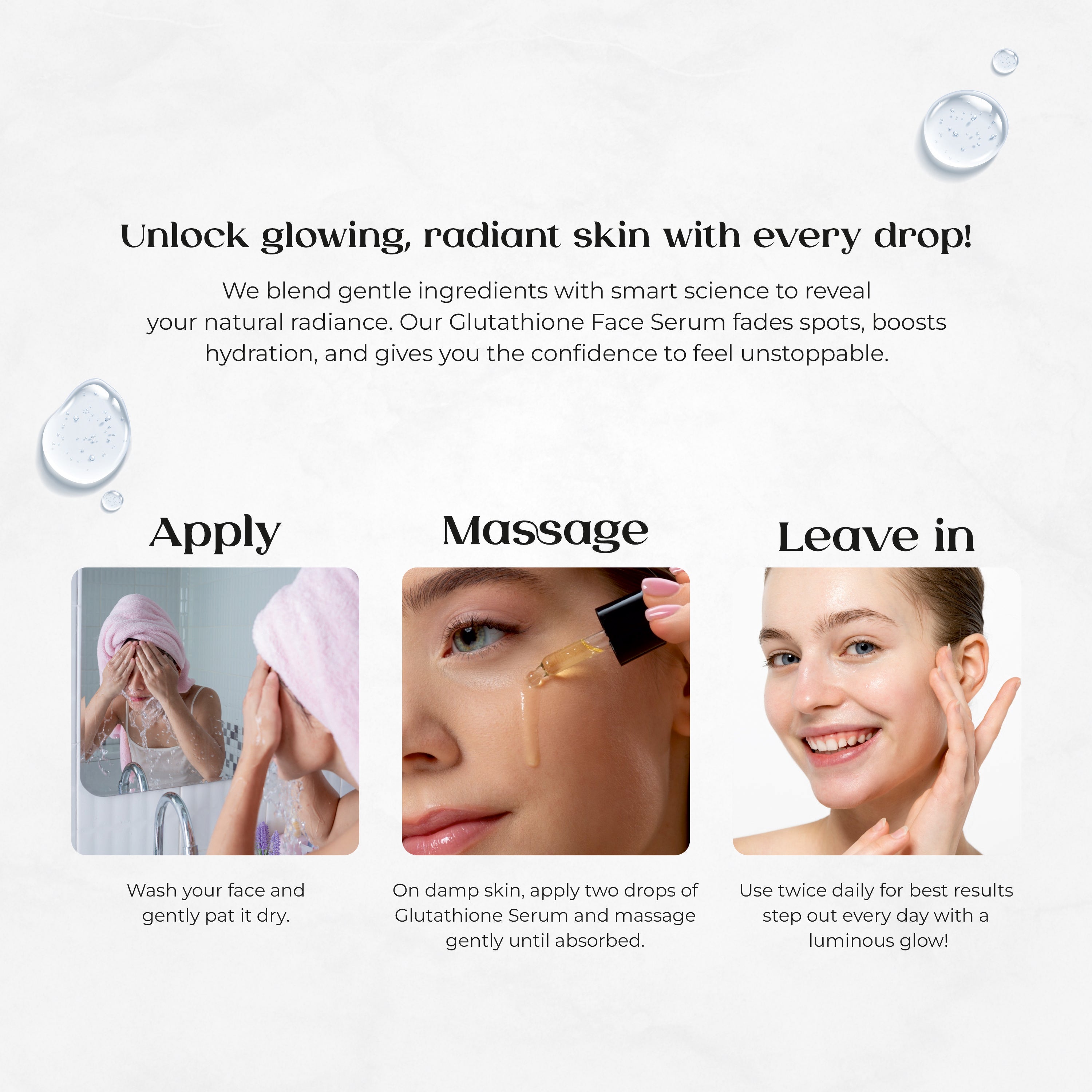 Kefica 1% Glutathione Face Serum by Staple Pharmaceuticals - 30 ml