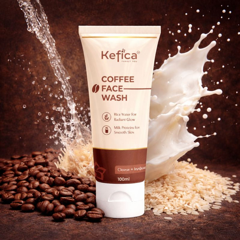 Coffee Face Wash with Rice Water & Milk Protein