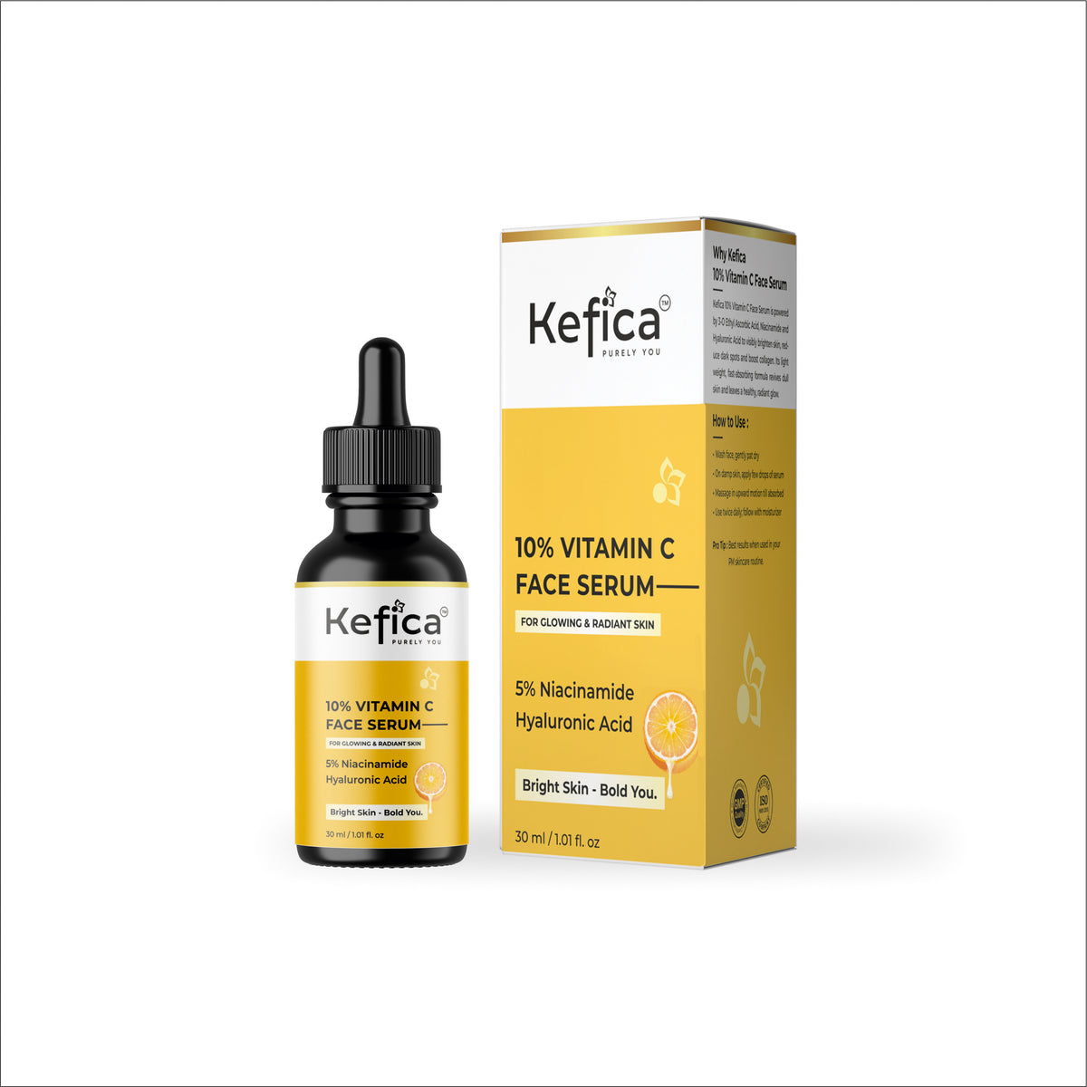 Coffee Face Wash 100ml + Vitamin C Face Serum 30ml | Glow Boosting & Hydrating Skincare Combo