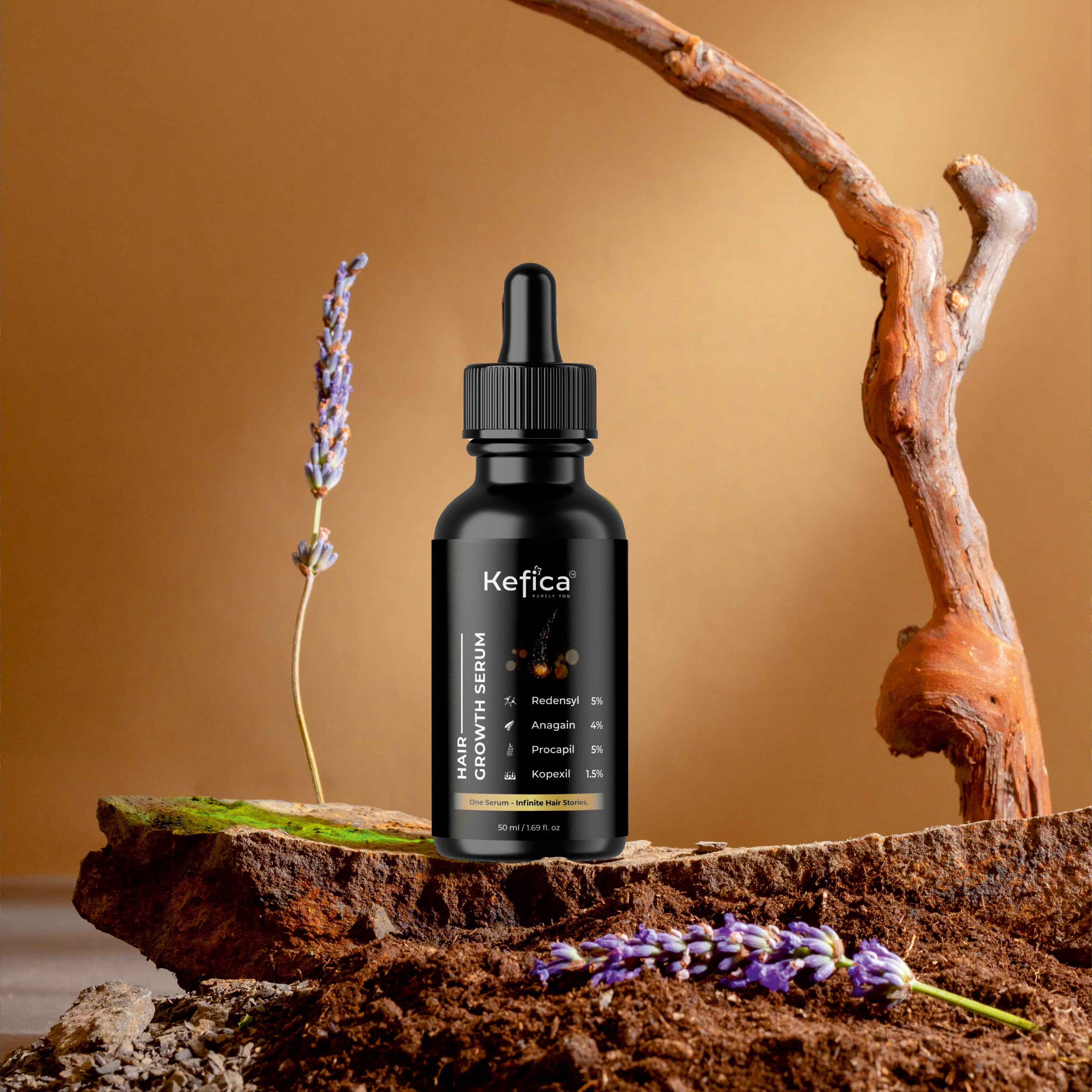 Kefica Advanced Hair Growth Serum – Redensyl, Anagain, Procapil, Kopexil by Staple Pharmaceuticals (50ml)